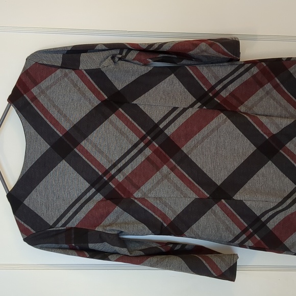 *3/$25 Le Chateau 3/4 sleeve plaid dress - Picture 6 of 7